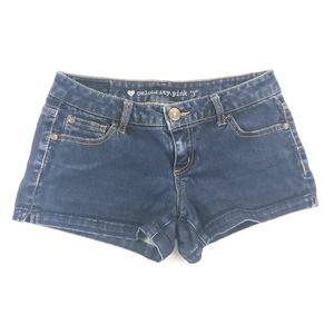 Celebrity Pink Dark Wash Jean Shorts Size 3